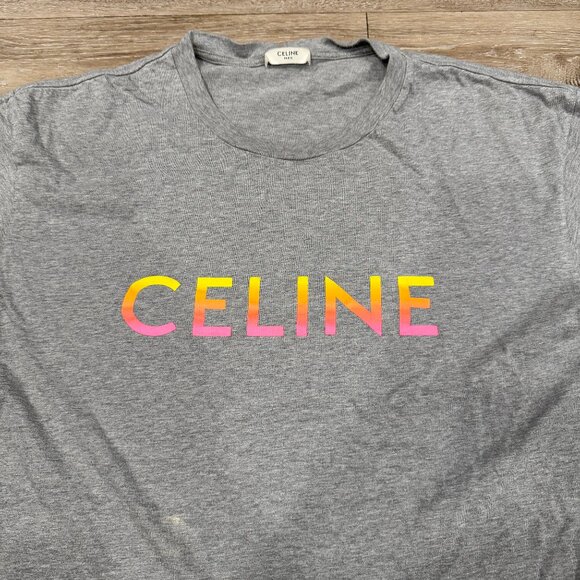 Celine  - Sunset Fade logo T shirt - Picture 2 of 3